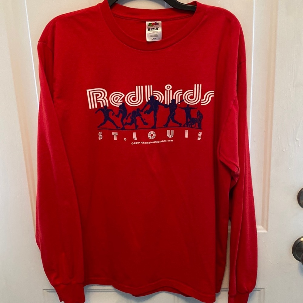 St. Louis Cardinals Redbirds t shirt vintage size large EUC from 2004 baseball